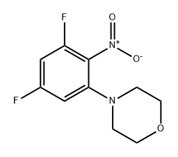 Morpholine, 4-(3,5-difluoro-2-nitrophenyl)- Struktur