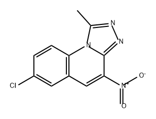 [1,2,4]Triazolo[4,3-a]quinoline, 7-chloro-1-methyl-4-nitro- Struktur