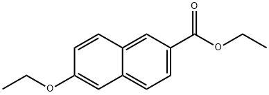 2-Naphthalenecarboxylic acid, 6-ethoxy-, ethyl ester Struktur