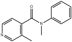 4-Pyridinecarboxamide, N,3-dimethyl-N-phenyl- Struktur