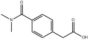 Benzeneacetic acid, 4-[(dimethylamino)carbonyl]- Struktur