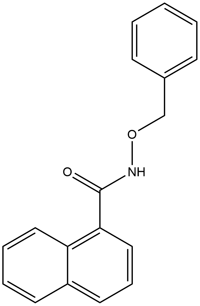 N-(Phenylmethoxy)-1-naphthalenecarboxamide Struktur