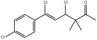 5-Hexen-2-one, 4,6-dichloro-6-(4-chlorophenyl)-3,3-dimethyl-, (Z)- (9CI) Struktur