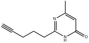 4(3H)-Pyrimidinone, 6-methyl-2-(4-pentyn-1-yl)- Struktur