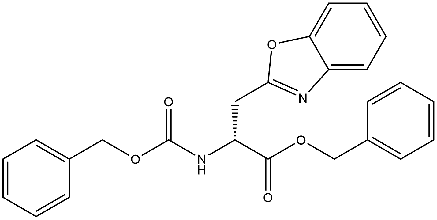 2-Benzoxazolepropanoic acid, α-[[(phenylmethoxy)carbonyl]amino]-, phenylmethyl ester, (R)- (9CI)