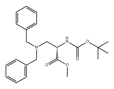 L-Alanine, 3-[bis(phenylmethyl)amino]-N-[(1,1-dimethylethoxy)carbonyl]-, methyl ester