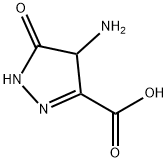 2-Pyrazoline-3-carboxylicacid,4-amino-5-oxo-(7CI) Struktur