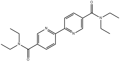 [2,2'-Bipyridine]-5,5'-dicarboxamide, N5,N5,N5',N5'-tetraethyl- Struktur