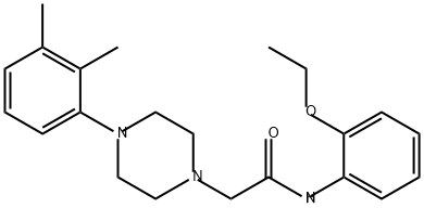 1-Piperazineacetamide, 4-(2,3-dimethylphenyl)-N-(2-ethoxyphenyl)- Struktur