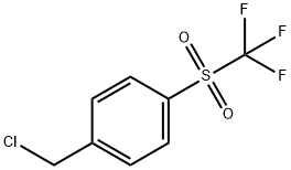 Benzene, 1-(chloromethyl)-4-[(trifluoromethyl)sulfonyl]- Struktur