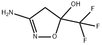 5-Isoxazolol, 3-amino-4,5-dihydro-5-(trifluoromethyl)- Struktur