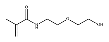 2-Propenamide, N-[2-(2-hydroxyethoxy)ethyl]-2-methyl- Struktur