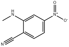 Benzonitrile, 2-(methylamino)-4-nitro- Struktur