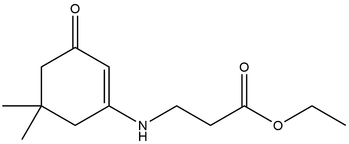 β-Alanine, N-(5,5-dimethyl-3-oxo-1-cyclohexen-1-yl)-, ethyl ester Struktur