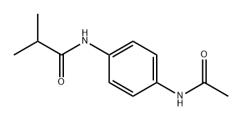 Propanamide, N-[4-(acetylamino)phenyl]-2-methyl- Struktur