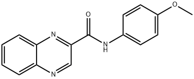 2-Quinoxalinecarboxamide, N-(4-methoxyphenyl)- Struktur