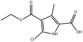 1H-Pyrrole-2,4-dicarboxylic acid, 5-chloro-3-methyl-, 4-ethyl ester