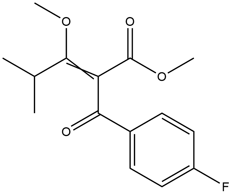 Benzenepropanoic acid, 4-fluoro-α-(1-methoxy-2-methylpropylidene)-β-oxo-, methyl ester