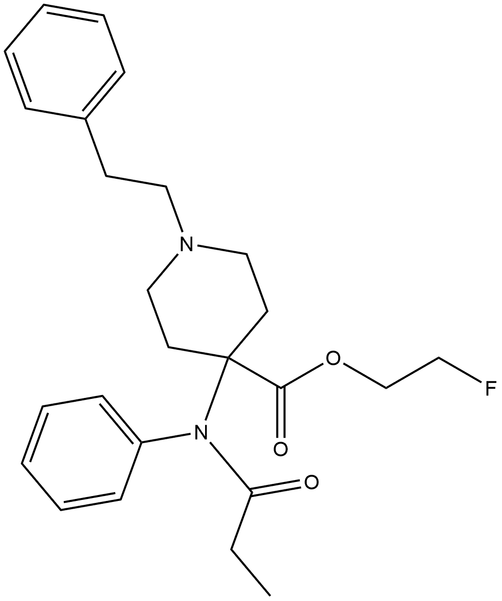 2-Fluoroethylcarfentanil Struktur