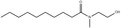 Decanamide, N-(2-hydroxyethyl)-N-methyl- Struktur