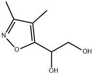 1,?2-?Ethanediol, 1-?(3,?4-?dimethyl-?5-?isoxazolyl)?- (9CI) Struktur