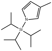 1H-Pyrrole, 3-methyl-1-[tris(1-methylethyl)silyl]- Struktur