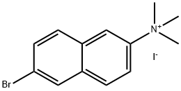 2-Naphthalenaminium, 6-bromo-N,N,N-trimethyl-, iodide (1:1) Struktur