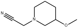 1-Piperidineacetonitrile, 3-methoxy- Struktur