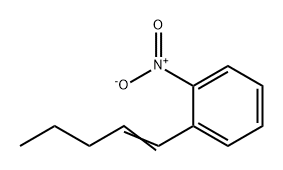 Benzene, 1-nitro-2-(1-penten-1-yl)- Struktur