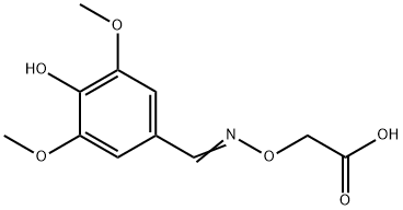 ({[(E)-(4-Hydroxy-3,5-dimethoxyphenyl)methylidene]amino}oxy)acetic acid Struktur