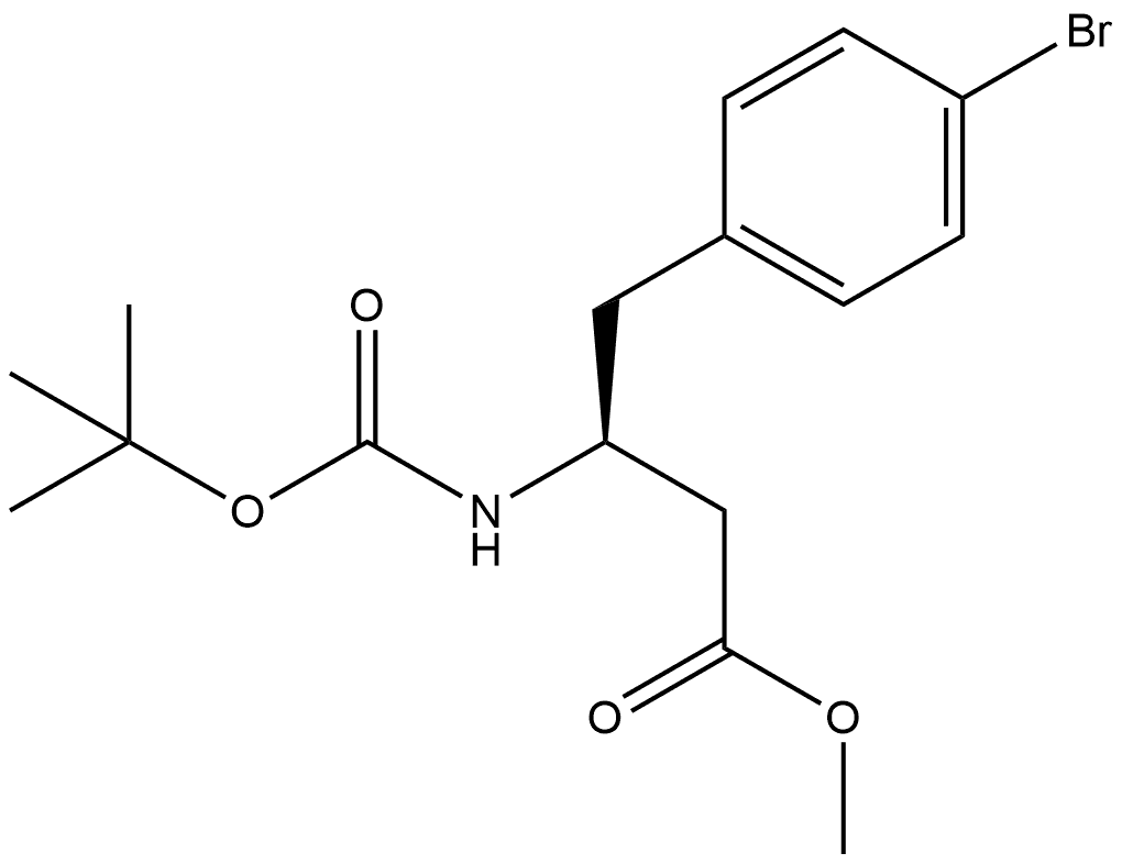 Benzenebutanoic acid, 4-bromo-β-[[(1,1-dimethylethoxy)carbonyl]amino]-, methyl ester, (βS)-