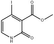 3-Pyridinecarboxylic acid, 1,2-dihydro-4-iodo-2-oxo-, methyl ester Struktur