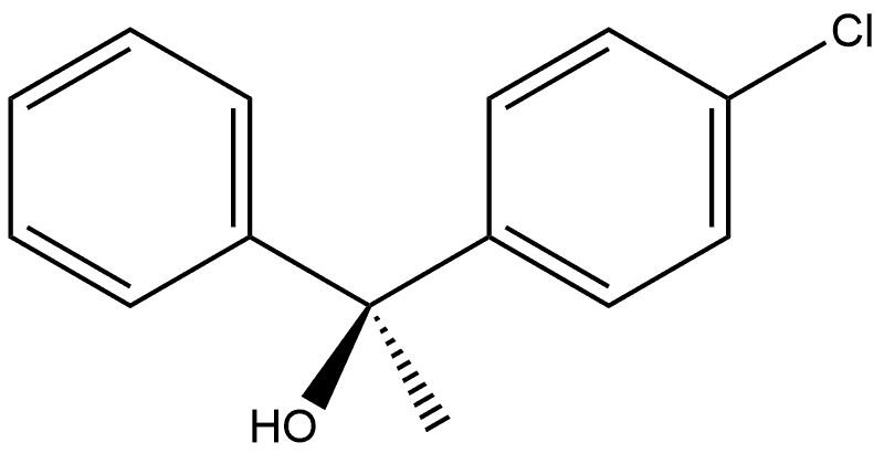 Benzenemethanol, 4-chloro-α-methyl-α-phenyl-, (αS)- Struktur