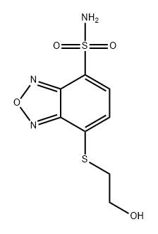 2,1,3-Benzoxadiazole-4-sulfonamide, 7-[(2-hydroxyethyl)thio]- Struktur