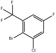 2-bromo-1-chloro-5-fluoro-3-(trifluoromethyl)ben zene Struktur