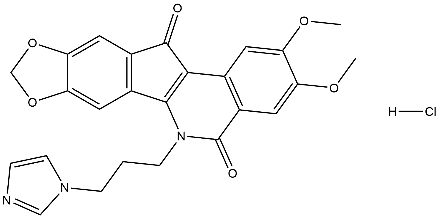 Indimitecan HCl Struktur