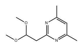 Pyrimidine, 2-(2,2-dimethoxyethyl)-4,6-dimethyl- Struktur