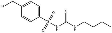 n-(Butylcarbamoyl)-4-(chloromethyl)benzenesulfonamide Struktur