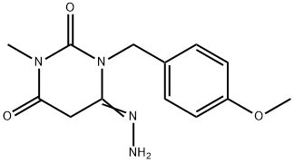 6-DIAZANYL-1-[(4-METHOXYPHENYL)METHYL]-3-METHYL-2,4(1H,3H)-PYRIMIDINEDIONE Struktur