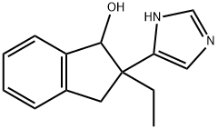 1H-Inden-1-ol, 2-ethyl-2,3-dihydro-2-(1H-imidazol-5-yl)- Struktur