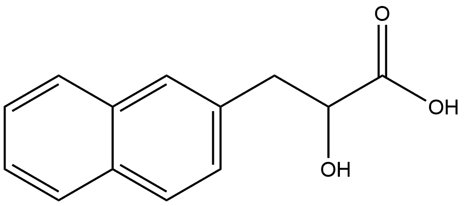 2-Naphthalenepropanoic acid, α-hydroxy- Struktur