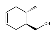 3-Cyclohexene-1-methanol, 6-methyl-, (1S-trans)- (9CI) Struktur