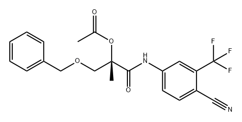 Propanamide, 2-(acetyloxy)-N-[4-cyano-3-(trifluoromethyl)phenyl]-2-methyl-3-(phenylmethoxy)-, (2S)-