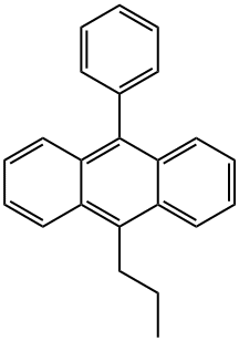 Anthracene, 9-phenyl-10-propyl- Struktur