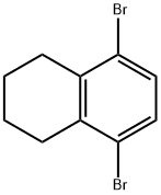 Naphthalene, 5,8-dibromo-1,2,3,4-tetrahydro- Struktur