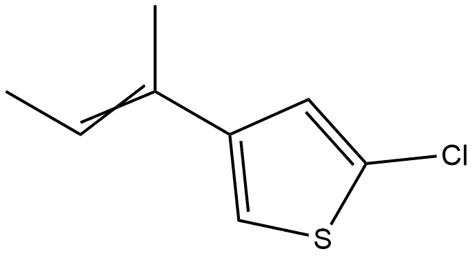 4-but-2-en-2-yl-2-chlorothiophene Struktur