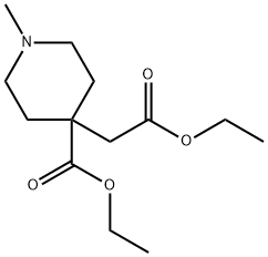 4-Piperidineacetic acid, 4-(ethoxycarbonyl)-1-methyl-, ethyl ester