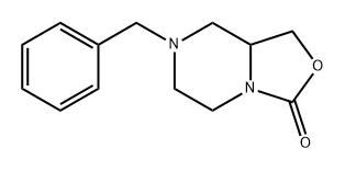 3H-Oxazolo[3,4-a]pyrazin-3-one, hexahydro-7-(phenylmethyl)- Struktur