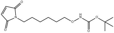 Carbamic acid, N-[[6-(2,5-dihydro-2,5-dioxo-1H-pyrrol-1-yl)hexyl]oxy]-, 1,1-dimethylethyl ester Struktur