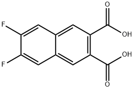 2,3-Naphthalenedicarboxylic acid, 6,7-difluoro- Struktur